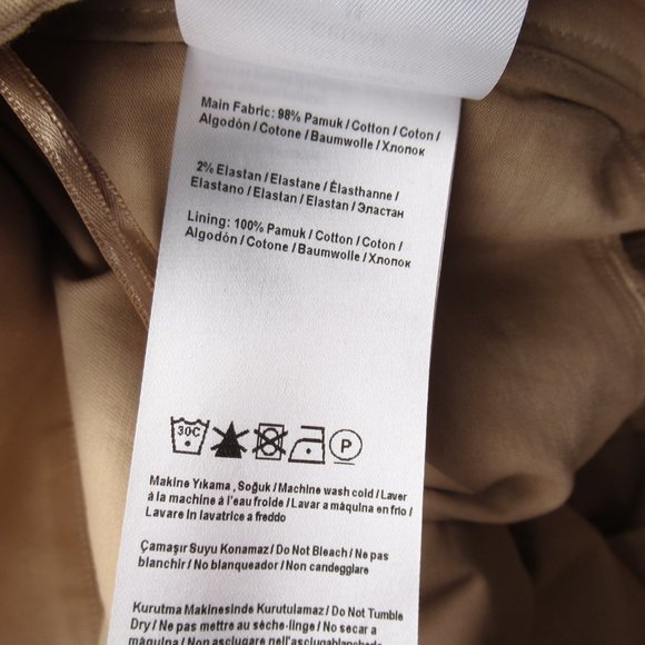 Anthropologie Exquise Rolled-Hem Chinos Cedar Brown - Medium - Picture 8 of 10